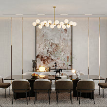 Glass Globes Linear Chandelier