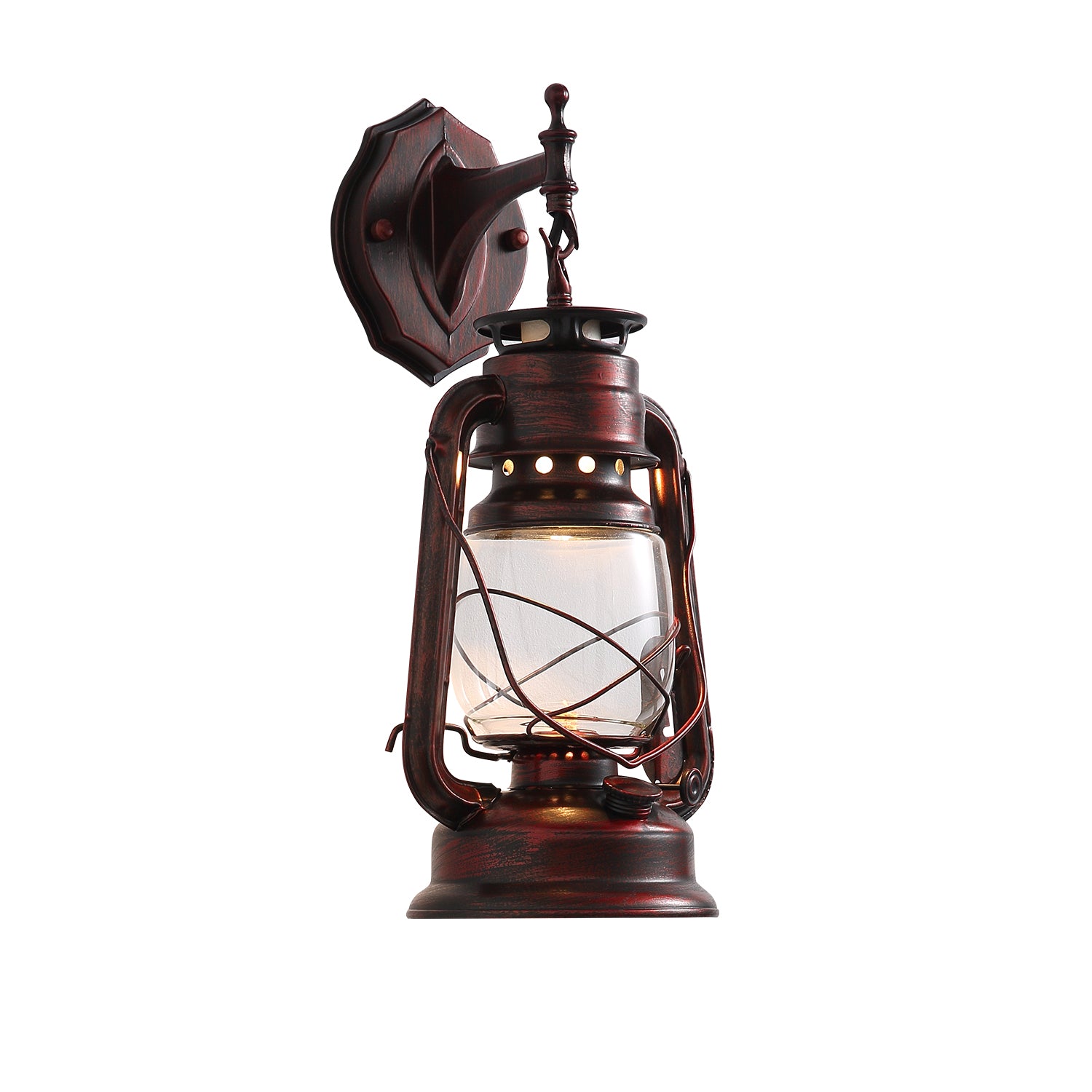 Rustic Lantern Outdoor Wall Sconce